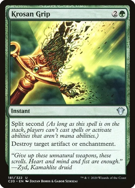 Krosan Grip, Magic card C20 181 — Commander 2020 set