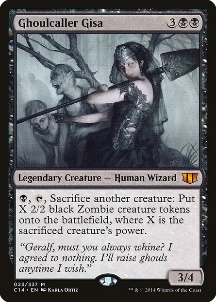 Ghoulcaller Gisa, Magic card C14 23 — Commander 2014 set