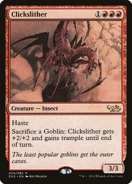 Clickslither, Magic card EVG 34 — Duel Decks Anthology: Elves vs. Goblins set