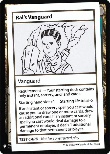 Ral's Vanguard, Magic card CMB1 1 — Mystery Booster Playtest Cards 2019 set