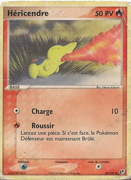 Héricendre, carte Pokémon SS 59 — extension EX Tempête de sable