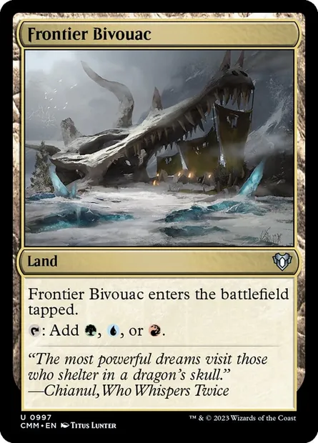 Frontier Bivouac, Magic card CMM 997 — Commander Masters set