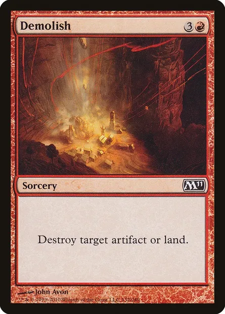 Demolish, Magic card M11 132 — Magic 2011 set