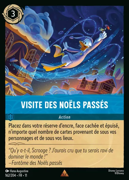 Visite des Noëls passés, carte Disney Lorcana CH11-162 — extension Givresort