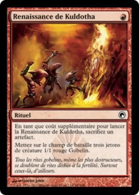 Renaissance de Kuldotha, carte Magic SOM 96 — extension Cicatrices de Mirrodin