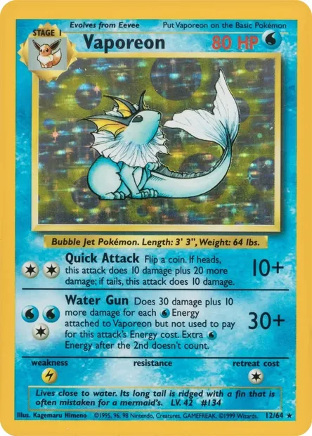 Aquali, carte Pokémon ERR 012-2 — extension Pokémon Misprints