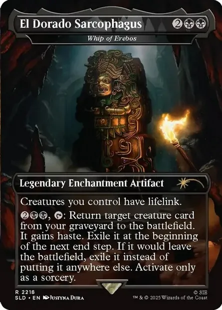 Fouet d'Érébos, carte Magic SLD 2218 — extension Secret Lair Drop