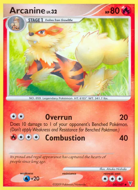 Arcanine, Pokémon card SV 50 — Supreme Victors set
