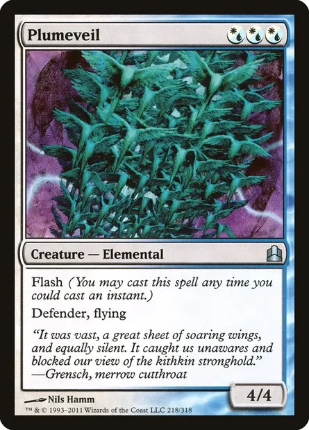 Plumeveil, Magic card CMD 218 — Commander 2011 set
