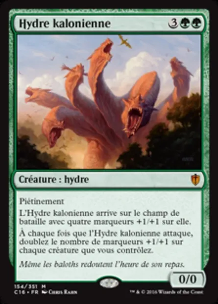 Hydre kalonienne, carte Magic C16 154 — extension Commander 2016