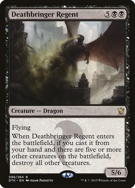 Deathbringer Regent, Magic card DTK 96 — Dragons of Tarkir set