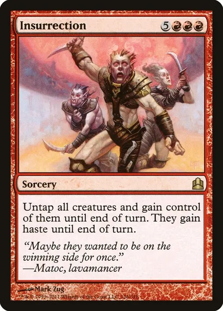Insurrection, Magic card CMD 126 — Commander 2011 set