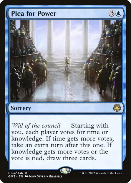 Plea for Power, Magic card GN3 33 — Game Night: Free-for-All set
