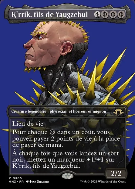 K'rrik, fils de Yaugzebul, carte Magic MH3 365 — extension Modern Horizons 3