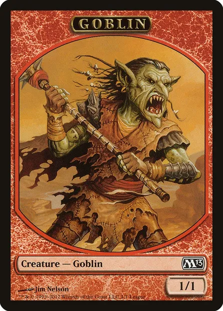 Goblin, Magic card L12 1 — League Tokens 2012 set