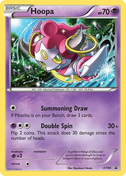 Hoopa, Pokémon card XY 90 — XY Black Star Promos set