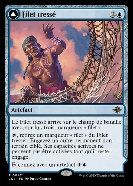 Filet tressé // Quipou tressé, carte Magic LCI 47 — extension The Lost Caverns of Ixalan