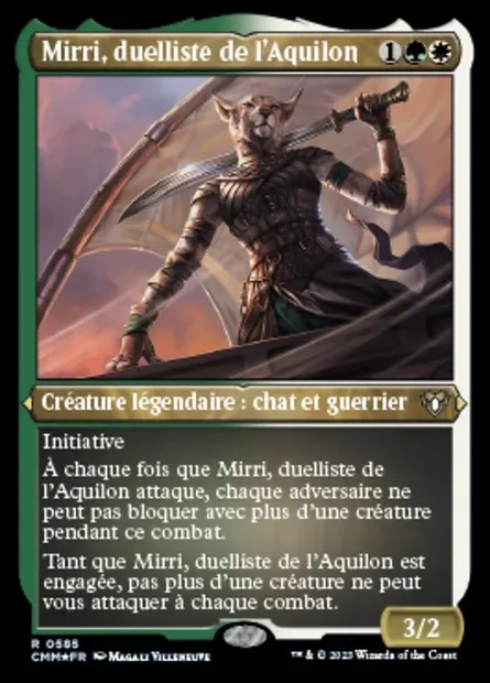 Mirri, duelliste de l'Aquilon, carte Magic CMM 585 — extension Commander Masters