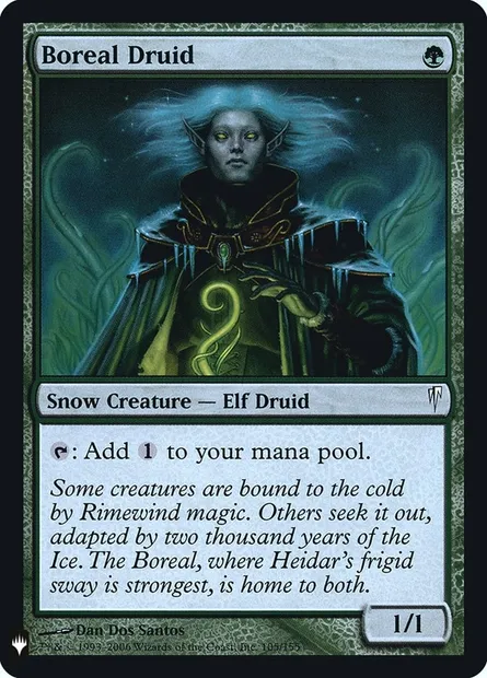 Druide de Boréal, carte Magic PLST CSP-105 — extension The List