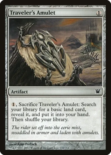 Traveler's Amulet, Magic card ISD 234 — Innistrad set