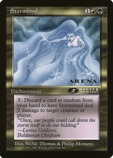 Tourmenteuse, carte Magic OLEP 64 — extension Oversized League Prizes