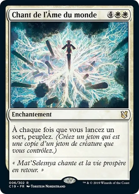 Chant de l'Âme du monde, carte Magic C19 6 — extension Commander 2019