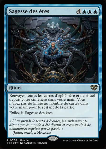 Sagesse des ères, carte Magic SOS 368 — extension Secrets of Strixhaven