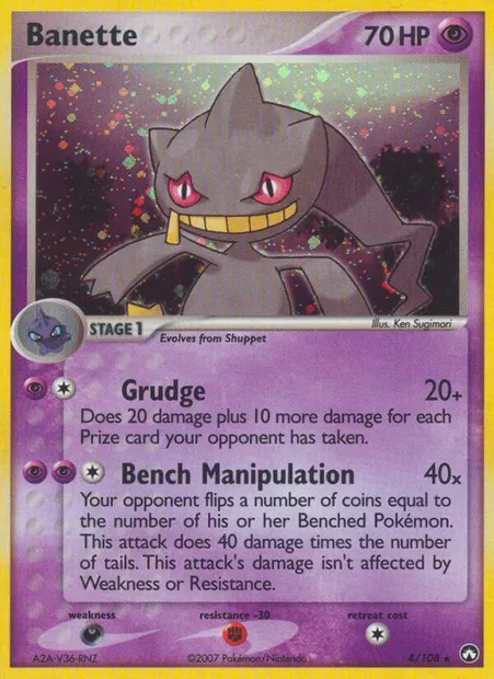 Banette, Pokémon card PK 4 — Power Keepers set