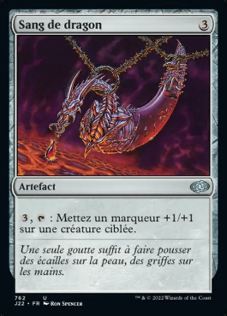 Sang de dragon, carte Magic J22 762 — extension Jumpstart 2022