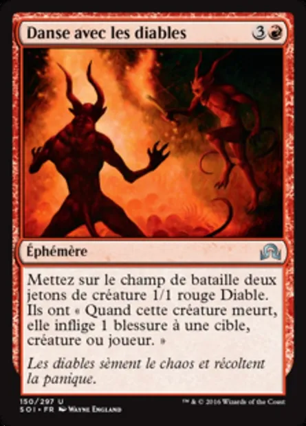 Danse avec les diables, carte Magic SOI 150 — extension Ténèbres sur Innistrad