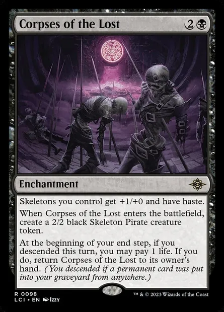 Corpses of the Lost, Magic card LCI 98 — The Lost Caverns of Ixalan set