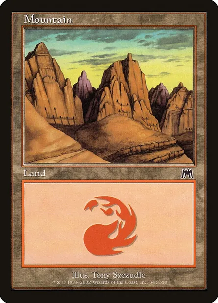 Mountain, Magic card ONS 343 — Onslaught set