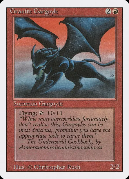 Granite Gargoyle, Magic card 3ED 156 — Revised Edition set
