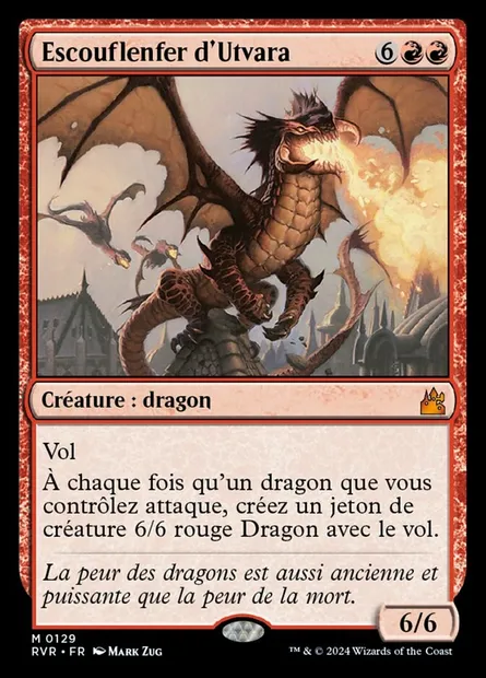 Escouflenfer d'Utvara, carte Magic RVR 129 — extension Ravnica Remastered