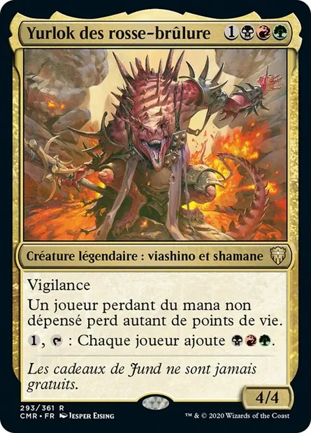 Yurlok des rosse-brûlure, carte Magic CMR 293 — extension Commander Legends