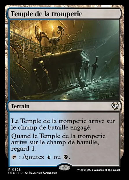 Temple de la tromperie, carte Magic OTC 328 — extension Outlaws of Thunder Junction Commander