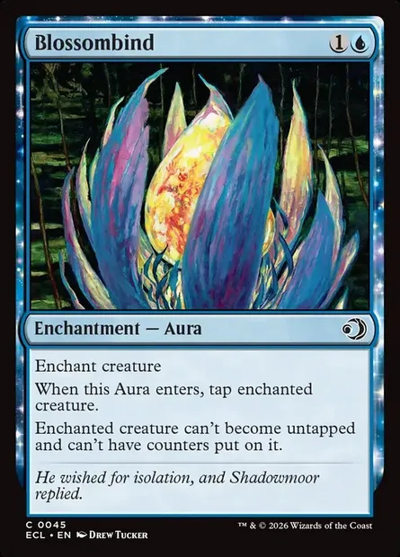Blossombind, Magic card ECL 45 — Lorwyn Eclipsed set