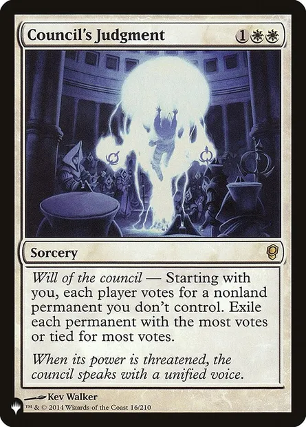 Council's Judgment, Magic card PLST CNS-16 — The List set