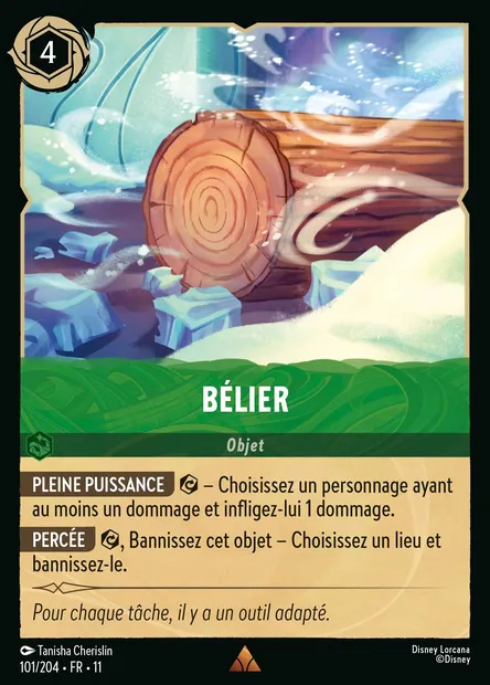Bélier, carte Disney Lorcana CH11-101 — extension Givresort