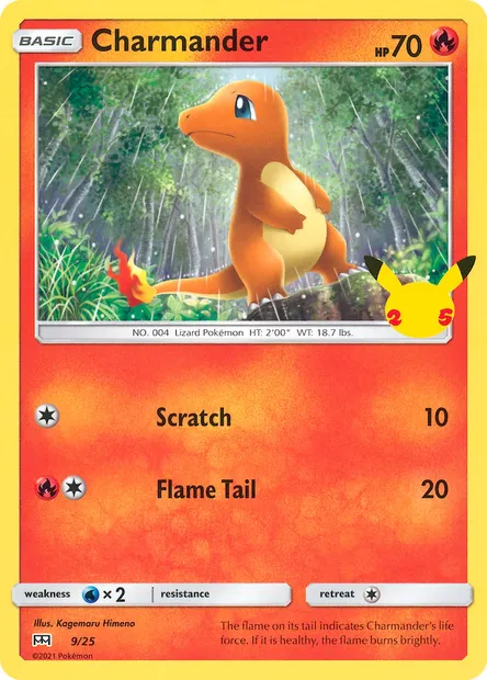 Charmander, Pokémon card MCD21 9 — McDonald's Collection 2021 set