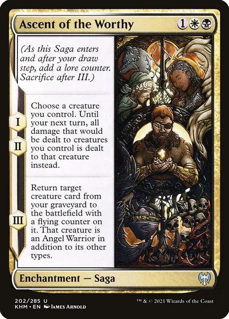 Ascent of the Worthy, Magic card KHM 202 — Kaldheim set