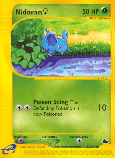Nidoran♀, carte Pokémon SK 82 — extension Skyridge