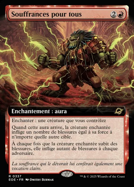 Souffrances pour tous, carte Magic EOE 337 — extension Edge of Eternities