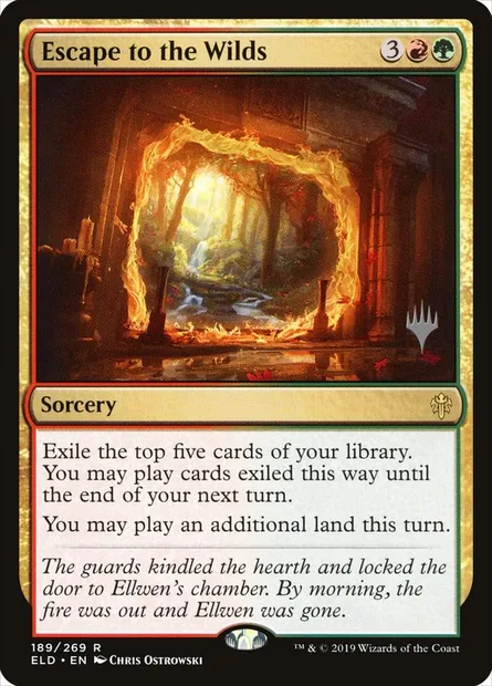 Escape to the Wilds, Magic card PELD 189p — Throne of Eldraine Promos set