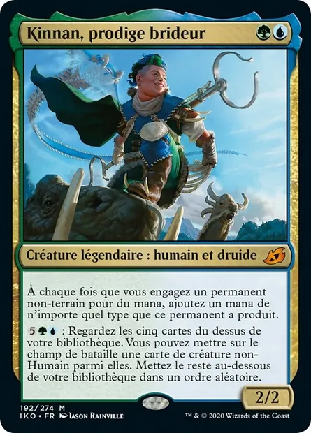 Kinnan, prodige brideur, carte Magic IKO 192 — extension Ikoria: Lair of Behemoths