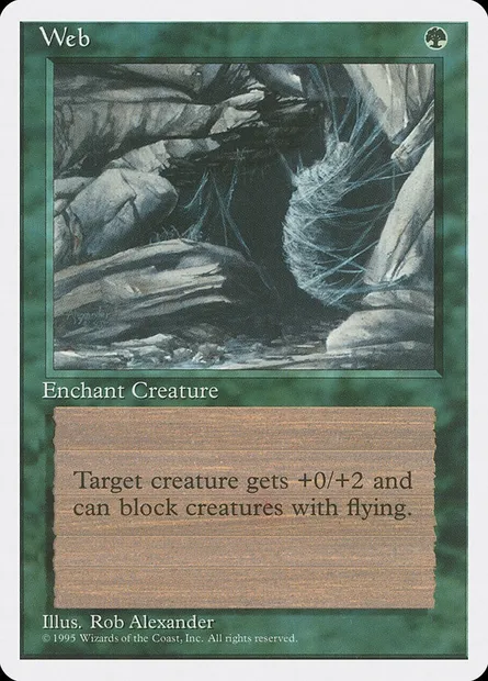 Web, Magic card 4ED 287 — Fourth Edition set