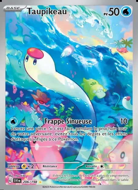 Taupikeau, carte Pokémon SVI 206 — extension Écarlate et Violet