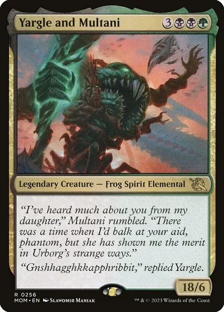 Yargle and Multani, Magic card MOM 256 — March of the Machine set