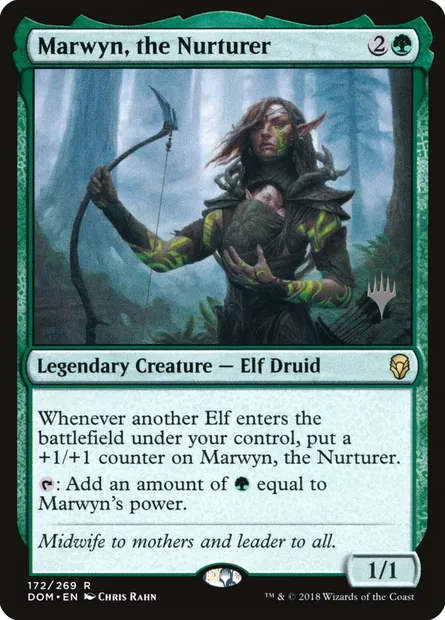 Marwyn, the Nurturer, Magic card PDOM 172p — Dominaria Promos set