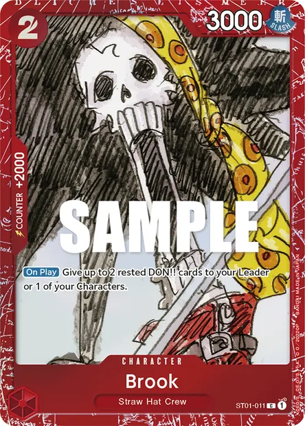 Brook, One Piece card ST01-011 — Straw Hat Crew set